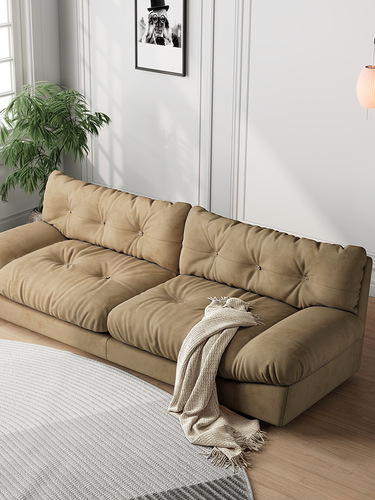 Yunduo sofa Italian pole matte technology fabric baxter down sofa small apartment living room fabric sofa