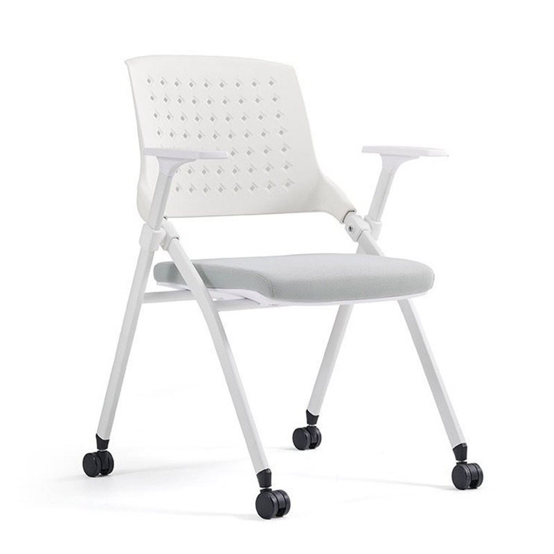 Белый с колесиками-серая подушка