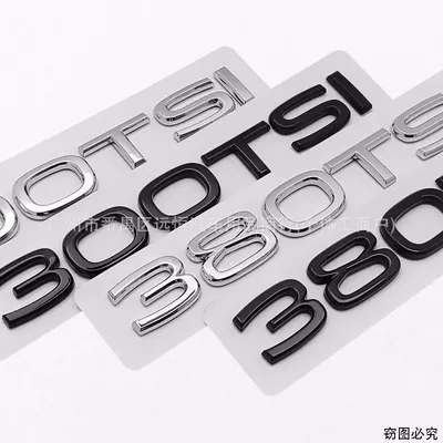 Car logo – engine displacement badge