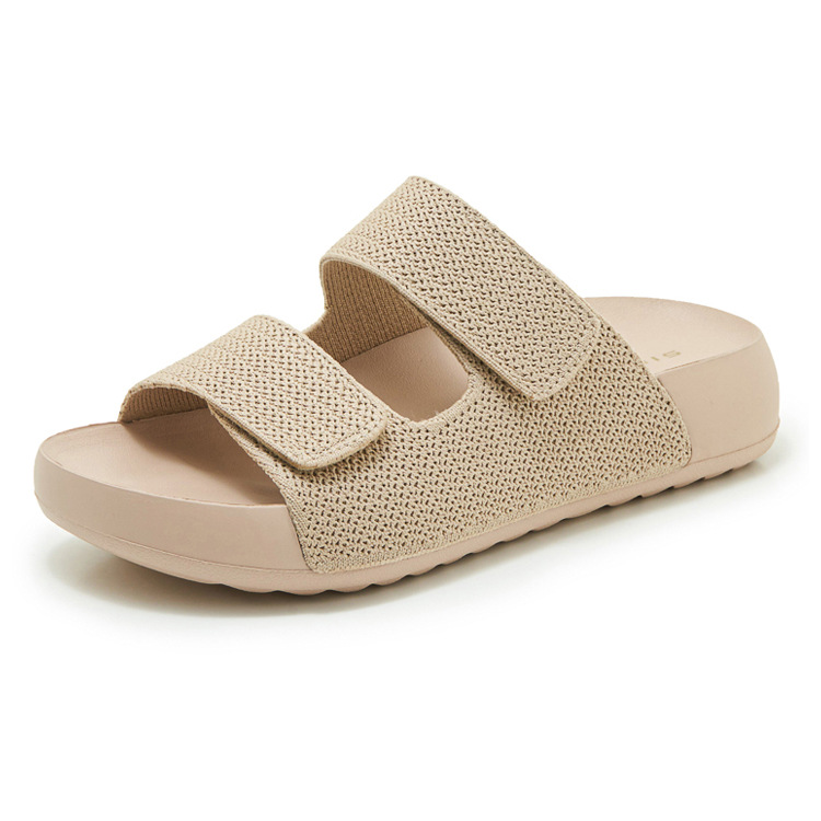 Dép sandal nữ quai chữ V đế dày EVA chống trượt — màu đen, màu hồng, màu kaki, màu mơ chi tiết 27