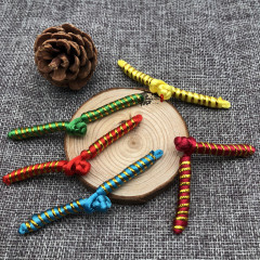 中式金絲盤扣手工一字韓國絲毛毛蟲扣旗袍上衣紐扣唐裝戲服布扣