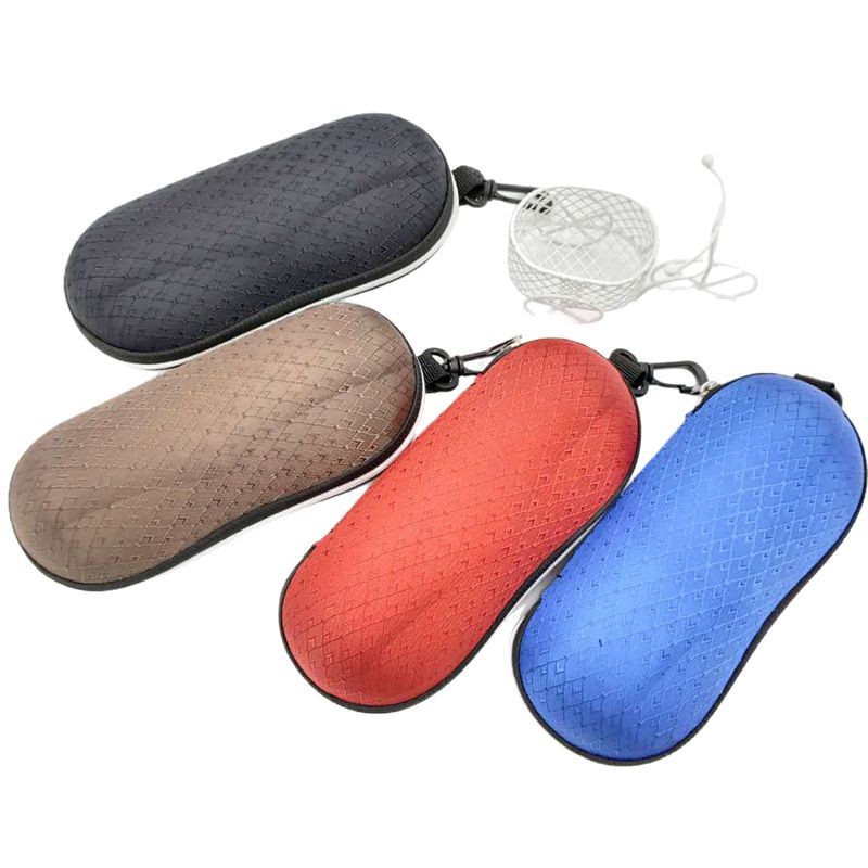Caja de gafas de gran capacidad a cuadros de color gafas de sol para hombres y mujeres gafas de sol con cremallera gancho image 6