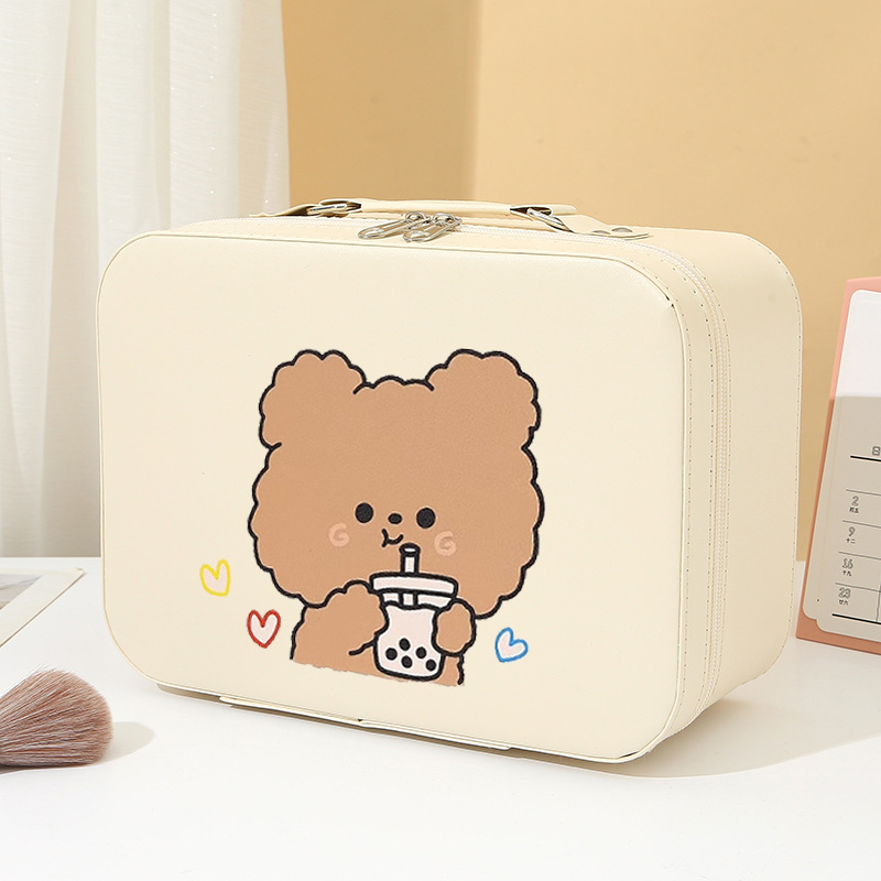 화이트 밀크티 곰-큰 거울
