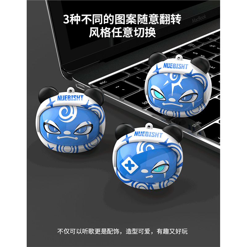 2025 nuevos auriculares Bluetooth giratorios que cambian la cara en la oreja, duración de la batería ultralarga, reducción de ruido, auriculares Bluetooth de viento de moda nacional para deportes electrónicos