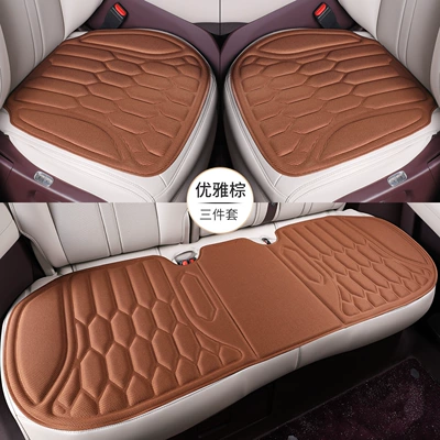 Seat cushion, seat cover – Cooling and Heat-Insulating Cushions - elegant-brown-three-piece-suit
