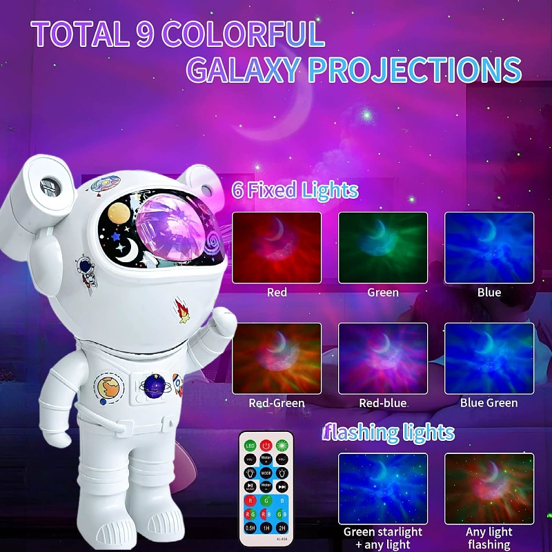 Трансграничный новый Bluetooth астронавт световой свет музыка Аврора романтическая звездная спальня проекция космонавта