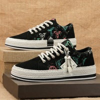 Men's Shoes Spring/Summer 2024 New Trendy Board Shoes Student Youth Leisure Fashion Shoes Men's Breathable Cloth Shoes Men's Style