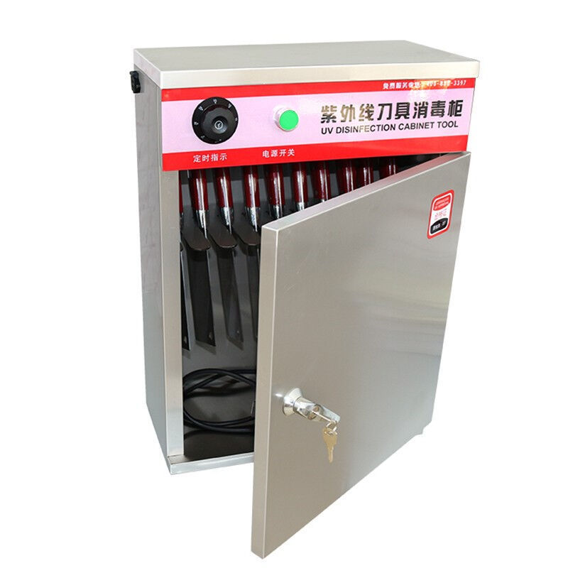 Commercial Stainless Steel Ultraviolet Knife Sterilization Cabinet Wall-Mounted Knife Box Cutting Board Integrated Sterile Tableware