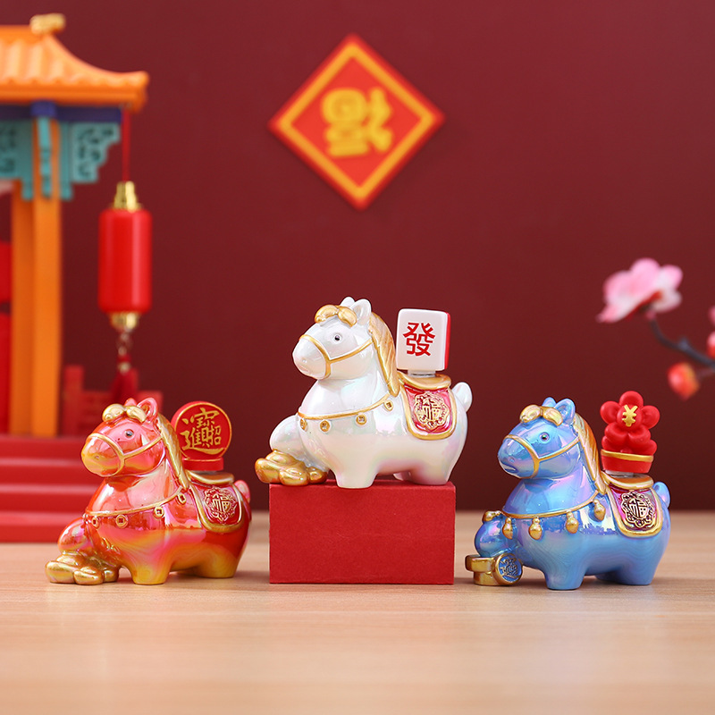 马年礼物批发神马都有盲盒网红热卖客厅玄关装饰工艺品创意潮玩|undefined