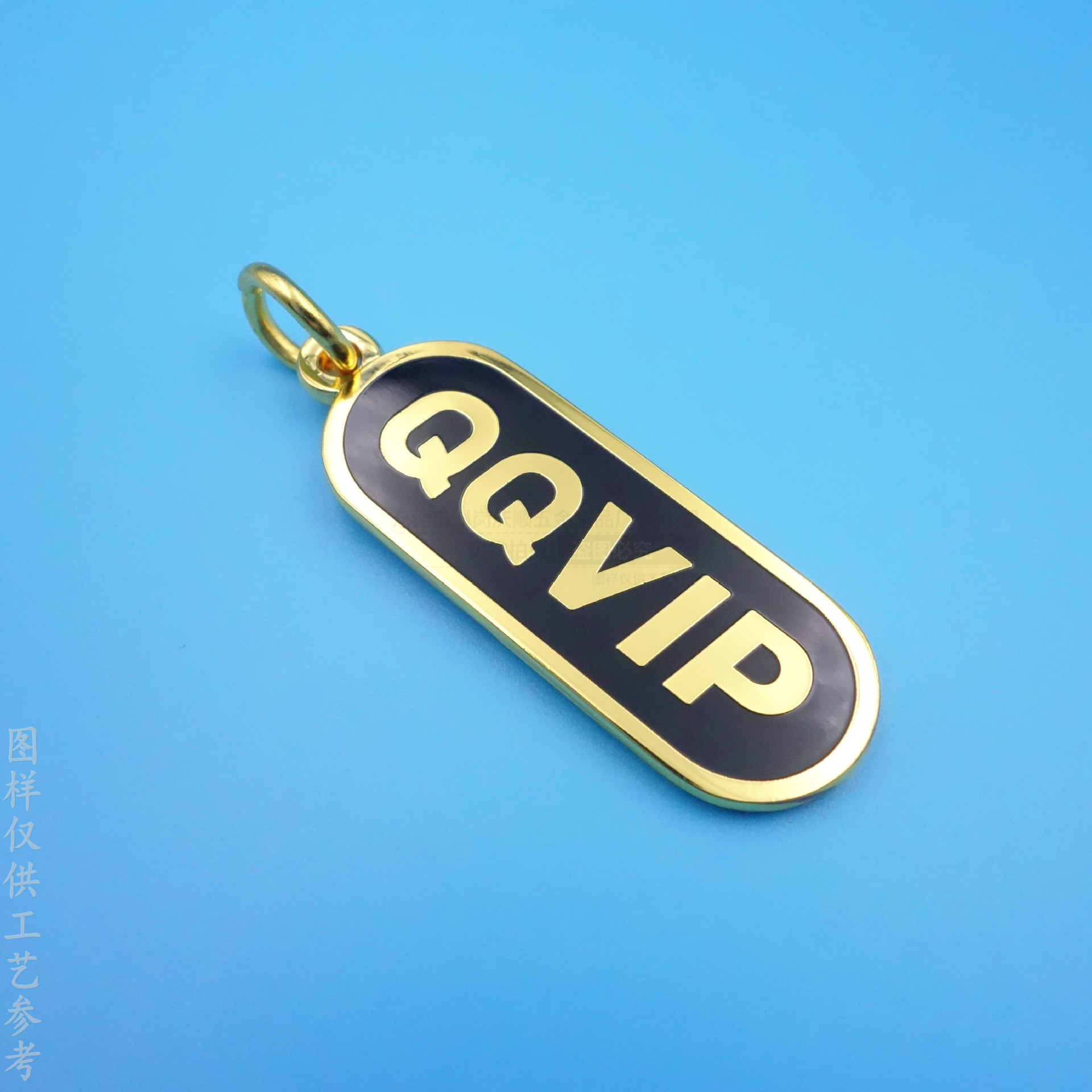 厂家开模定制金属拉链头 箱包服饰五金拉牌 锌合金字母珐琅拉链牌