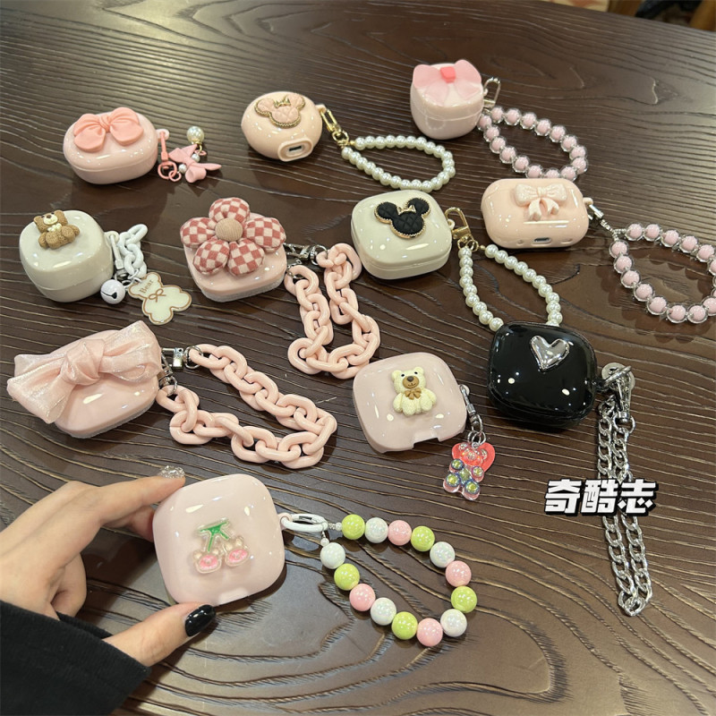 Suitable for Huawei Se4 Cute Girly Flower Earphone Case Freebuds Se4Anc Stereo Bear Protective Case