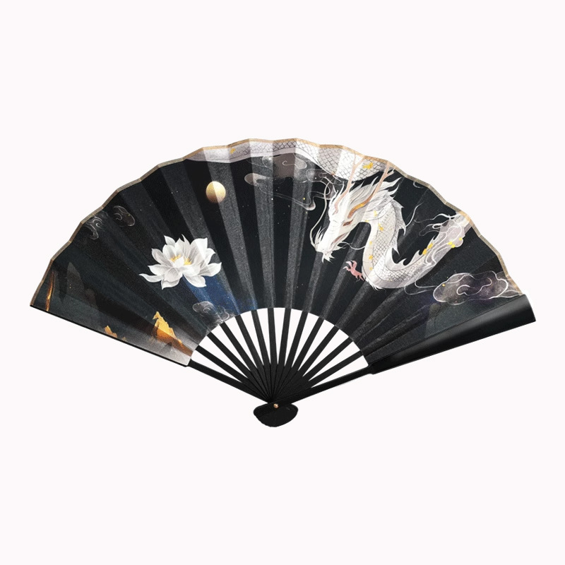 古風文化創意扇子 竹扇 舞踊扇 中国風 夏用 メンズ 折りたたみ扇子 両面印刷扇子 紙扇子|undefined