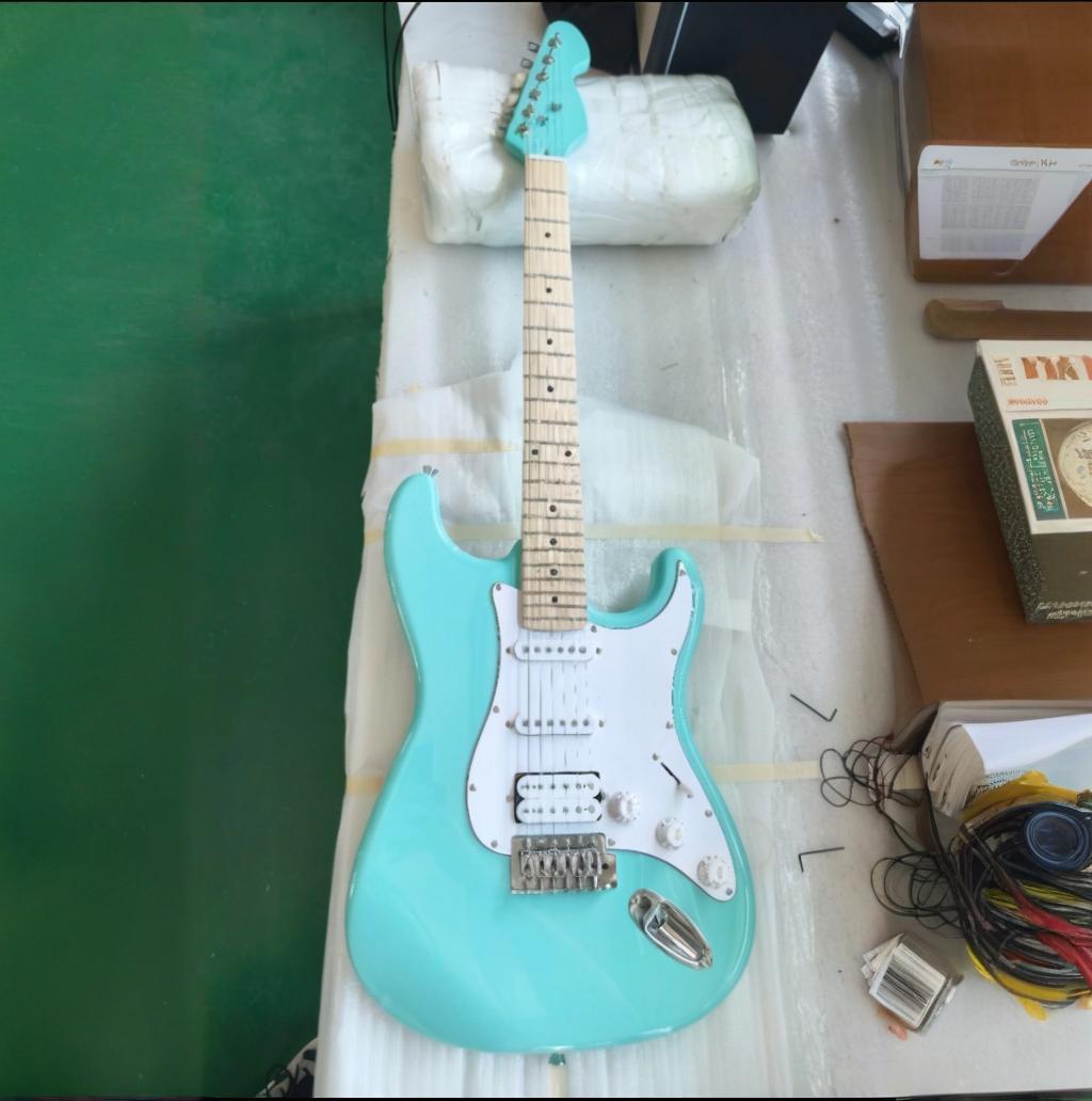 跨境厂家39寸st电吉他芬达款单双初学者新手电吉他学生练习琴批发