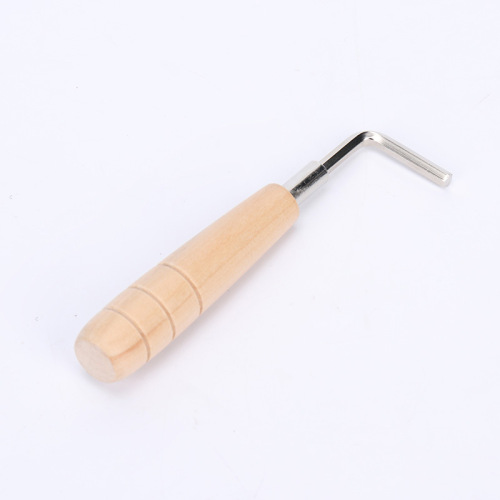 Folk acoustic guitar adjustment wrench neck curvature tuning tool metal hexagonal wooden wrench 4MM universal