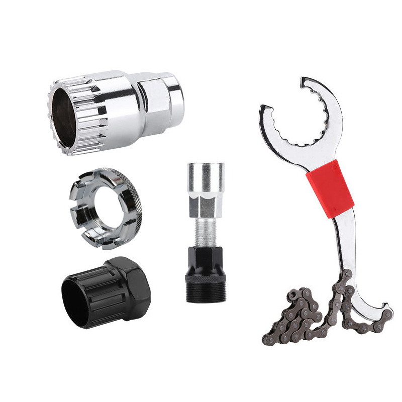 Herramienta de reparación de bicicletas traje montaña bicicleta reparación cadena cortador bicicleta reparación volante eje desmontaje herramienta