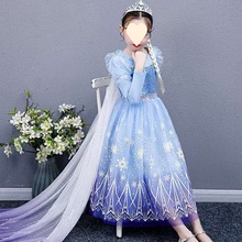 女童新款连衣裙秋款儿童公主裙女孩生日表演万圣节服装