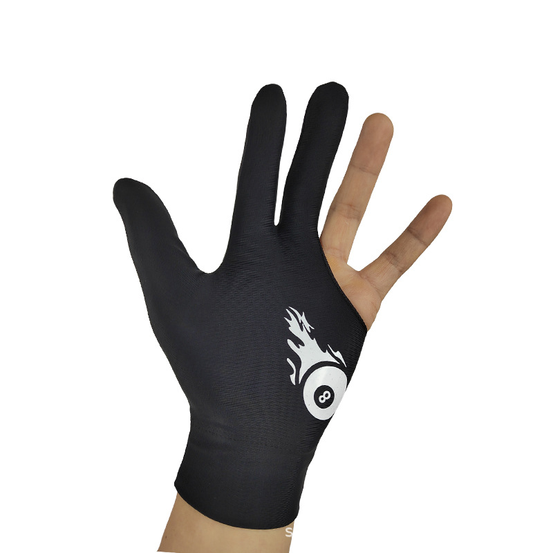 Guanti da biliardo professionali a tre dita, sottili, traspiranti, di alta qualità, antiscivolo, senza dita, modello allungato._voghion.com