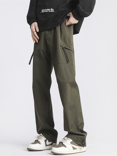 xxbro Men's #American Functional Winter Fleece Straight Leg Pants Men Loose Trendy Quick Dry Versatile Casual Work Pants