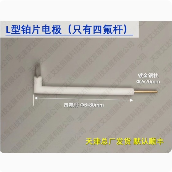 天津艾达恒晟 L型铂片电极 定作款 原厂直接发货