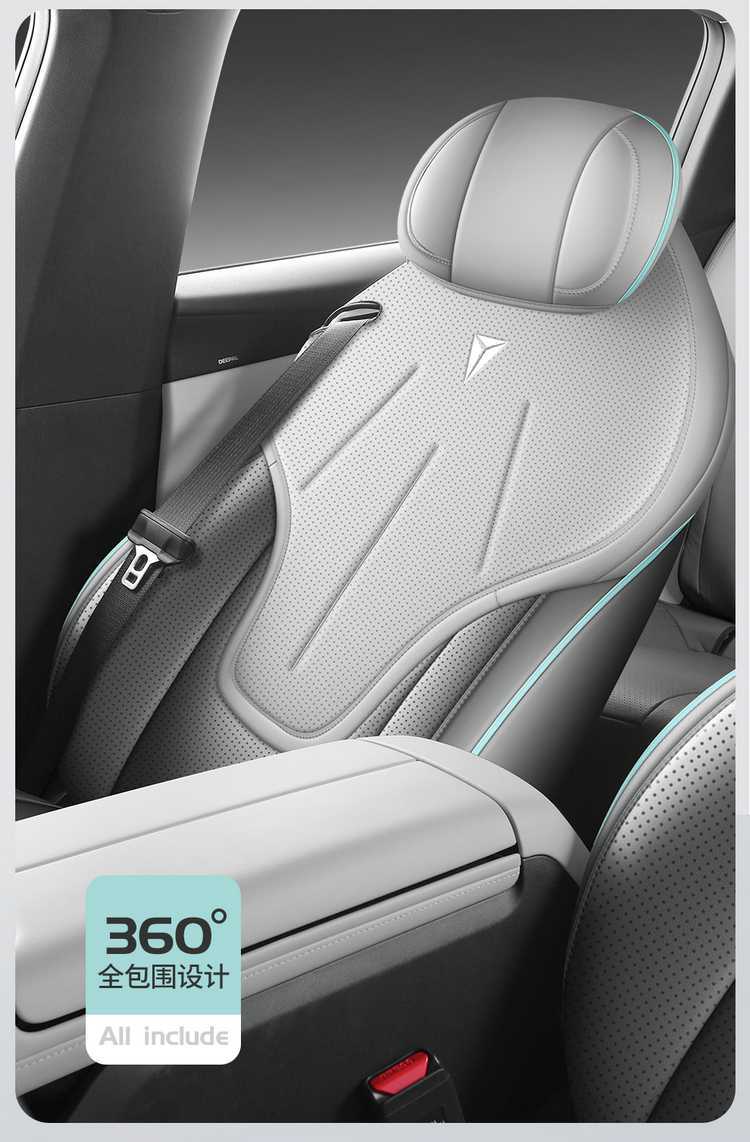 New dark blue L07 car seat covers, suitable for all seasons, full surround leather, five-seater, dark blue, special L07 seat cushion covers