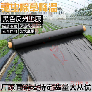 Special Mulch Film for Vegetable Growing, Agricultural Planting, Thickeneded Anti-Aging Black Mulch Film, Plastic Film, Weeding, Heat Preservation, Moisturizing and Grass Prevention