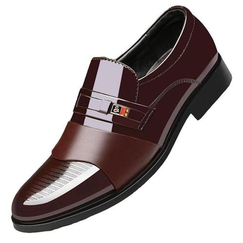 The same new style of men's formal leather shoes, business casual, fashionable, simple slip-on slip-ons, drop shipping