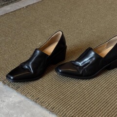 羊皮版~粗跟法式复古浅口褶皱设计通勤百搭简约时尚女夏单鞋