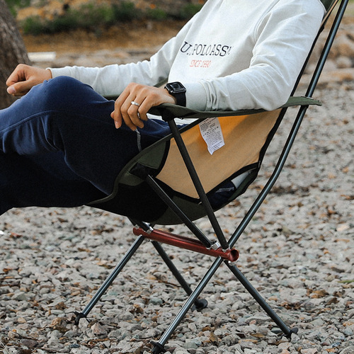 Outdoor aluminum alloy moon chair, fishing chair, back chair, picnic folding chair, camping stool, beach chair, luxury bold style