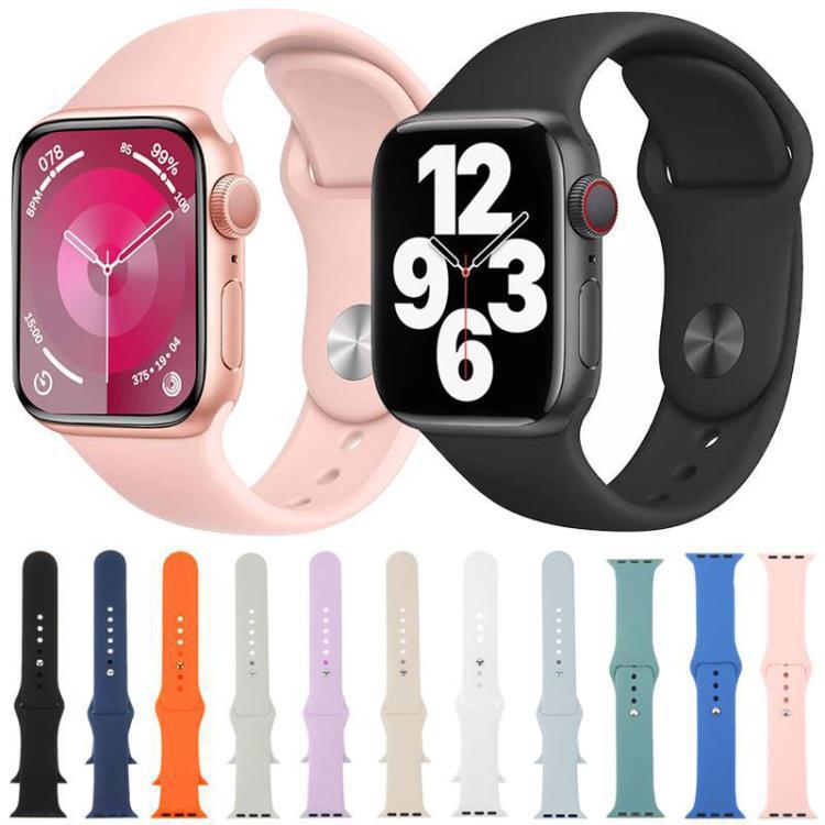 xDfind correa deportiva de silicona de color sólido para Apple Watch 42mm / 41mm / 40mm / 38mm / App