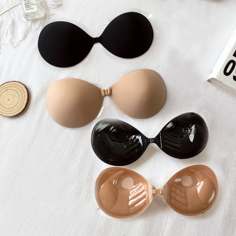 18Yx1139 European and American 2026 Cross-Border Foreign Trade Wholesale Sexy Small Chest Push-Up Silicone Invisible Bra Seamless Breast Pads