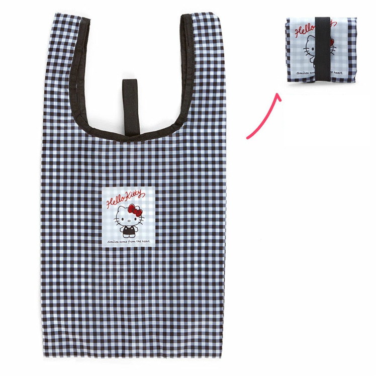 日本のハローキティ収納バッグ、楽しいクロミ収納バッグ、精巧な仕上がり、超軽量折りたたみショッピングバッグ