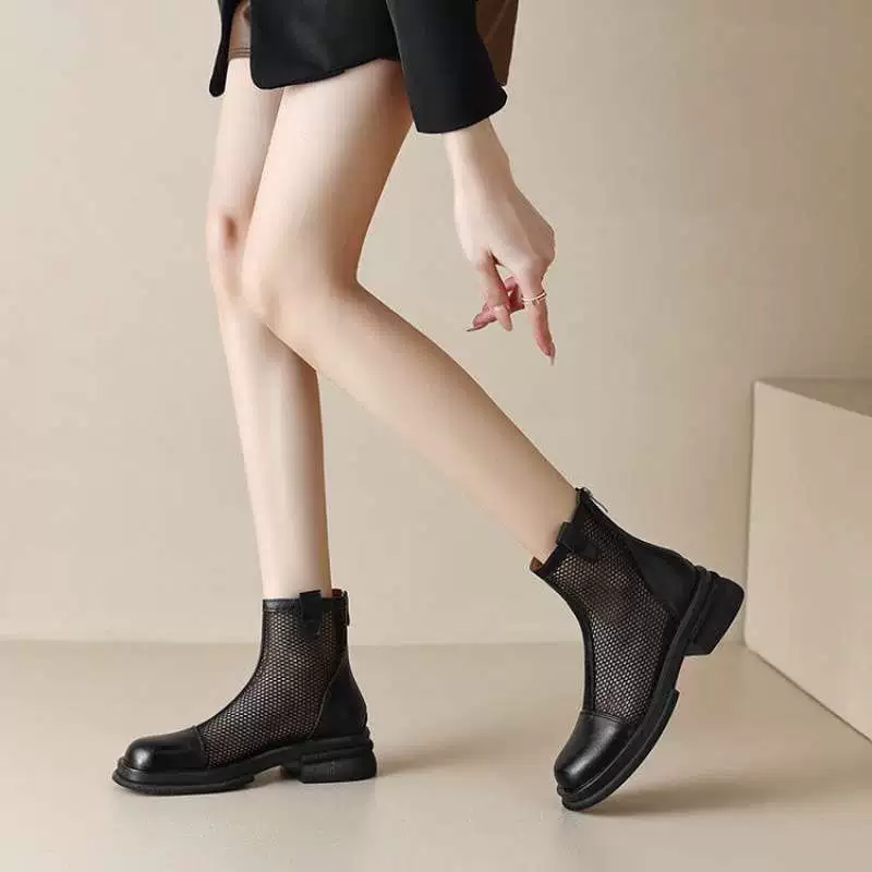 Martens, mesh summer thin breathable low boots, 2025 years