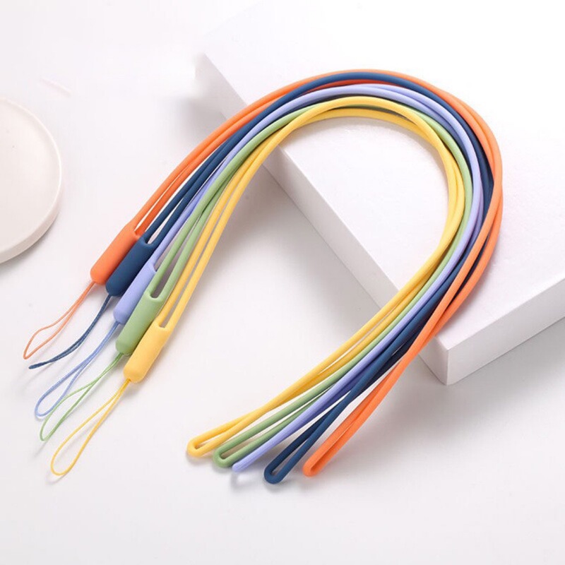 Silicone Lanyard Pendant, Long Creative Universal Jewelry Lanyard, Soft Rubber Sling, Colorfulful, Elastic and Durable Silicone Lanyard Pendant, Long Creative Universal Jewelry Lanyard, Soft Rubber Sling, Colorfulful, Elastic and Durable