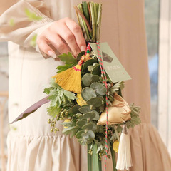 Holiday Spring Festival Hall Entrance Ornament Decorations Shelf Accessories Broom Basket Flower Arrangement Artificial Flowers Fortune Pot Flower Art Wholesale