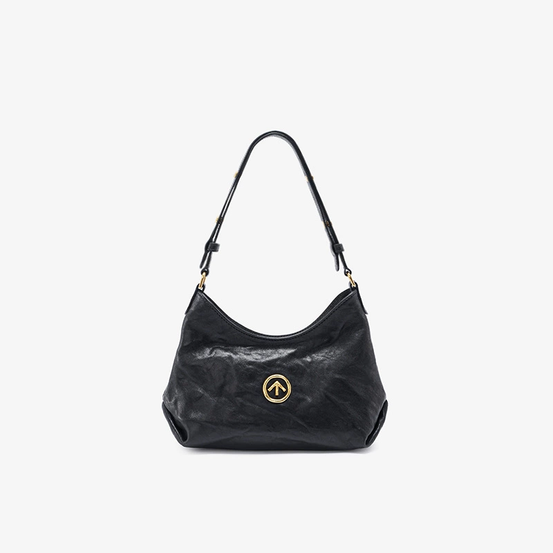 Г Bag из черной каменной кожи Г Ле, сумка-хобо, кожаная натуральная кожа под цвет овощной кожи, плечевая сумка-тоут, сумка для commuter, женская сумка