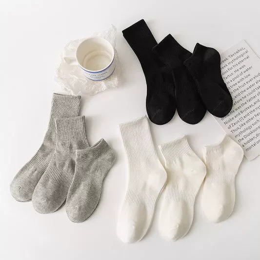 Летние женские носки, тонкие короткие носки-трубки, носки в приливные чулки, однотонные Джокеры, баскетбольные мужские носки, производители оптом