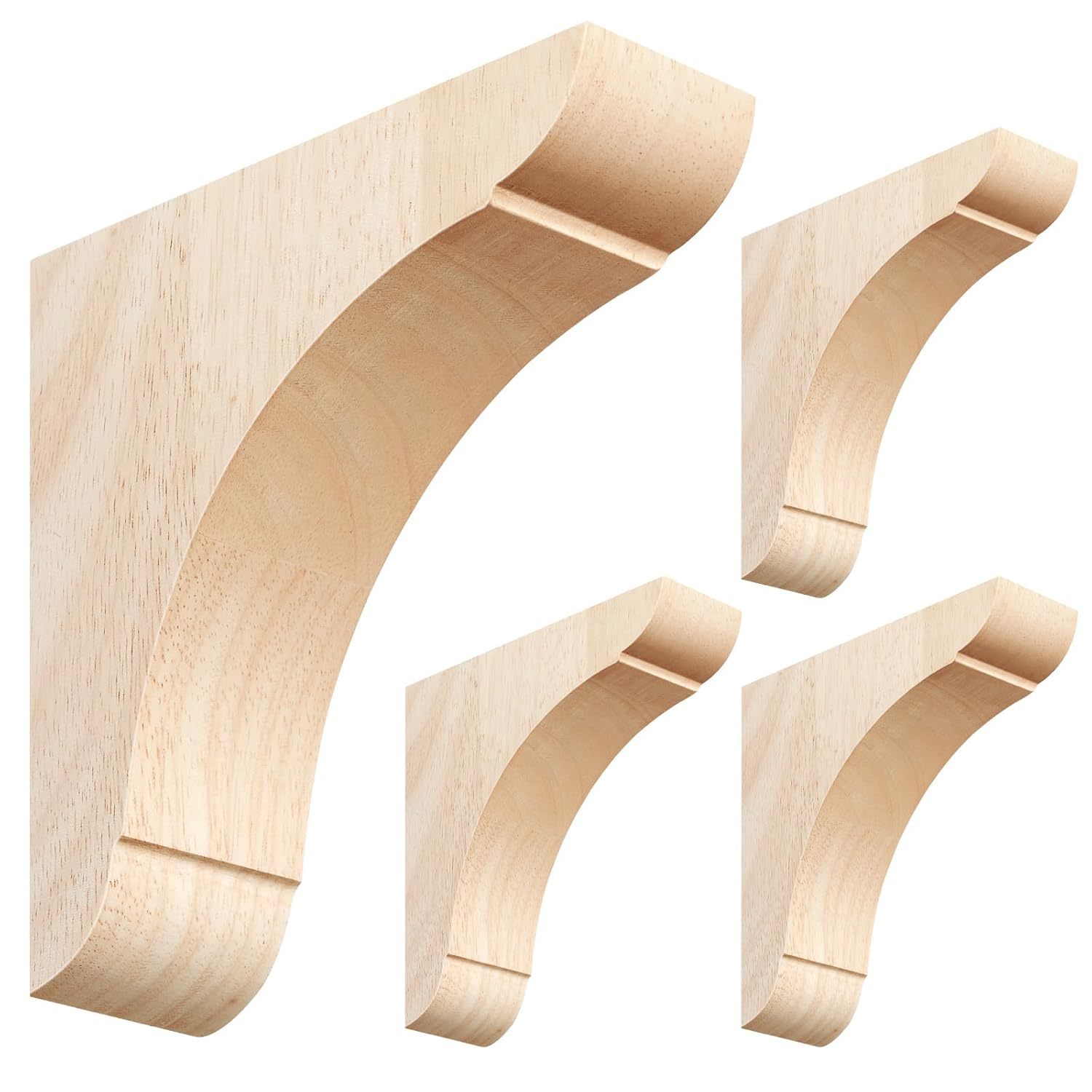 New solid wood support bracket unfinished paintable bracket for…