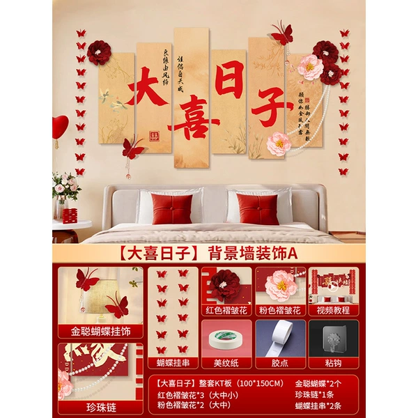 Upgraded model A [big day] background wall kt board