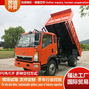 Manufacturer's cross-border Howo heavy-duty dump truck, suitable for community renovation and waste material transportation