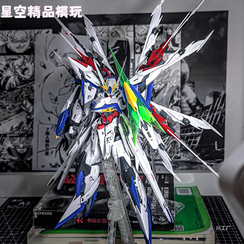 Gunpla Mg Eclipse Red Heretic Domestic Mb Strike Freedom Unicorn Assembly Model Toy
