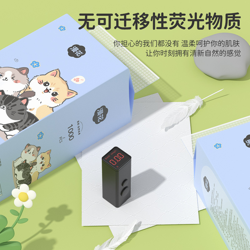 Hanhua 吊り下げティッシュペーパー 1000 枚 10 パック家庭用ログナプキン壁掛け厚手のハンドタオル全箱バッチ|undefined