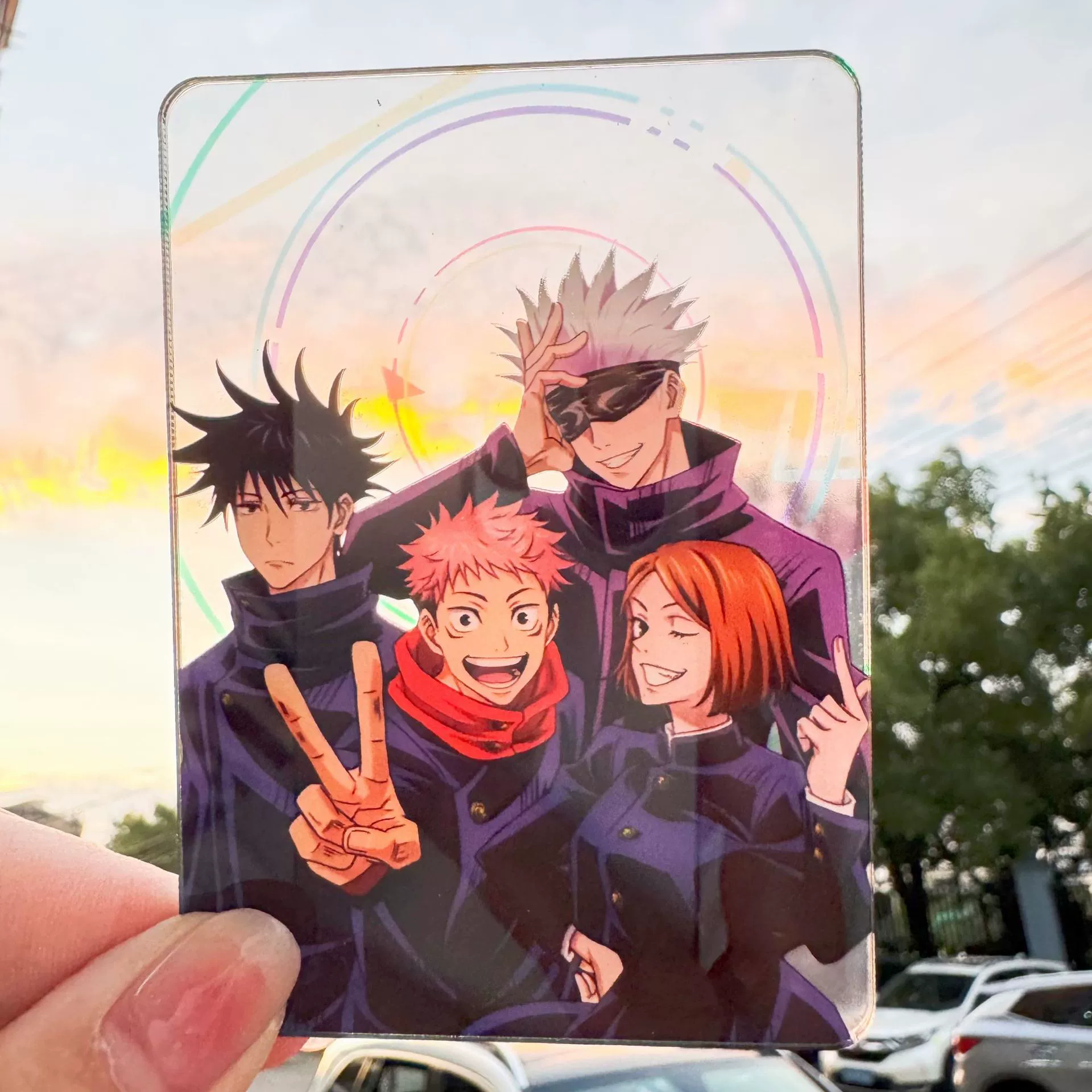 Аниме коллекционные карточки 3 дюйма, разнообразные дизайны (Jujutsu Kaisen и другие), оптовая упаковка