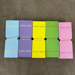 Stall display ~ 5X14 Colorful Folded Hair Accessories Packaging Card Head Wholesale Cards Live Stream Room Display Hanger Card Paper