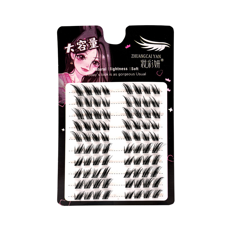 zorro torcido falso pestañas zorro ligero europeo y americano ojo cola alargada demonio denso cómic mezcla ojo zorro pestañas