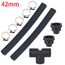 驻车加热器柴暖暖风配件42mm波纹管出风口T型三通平风口套装