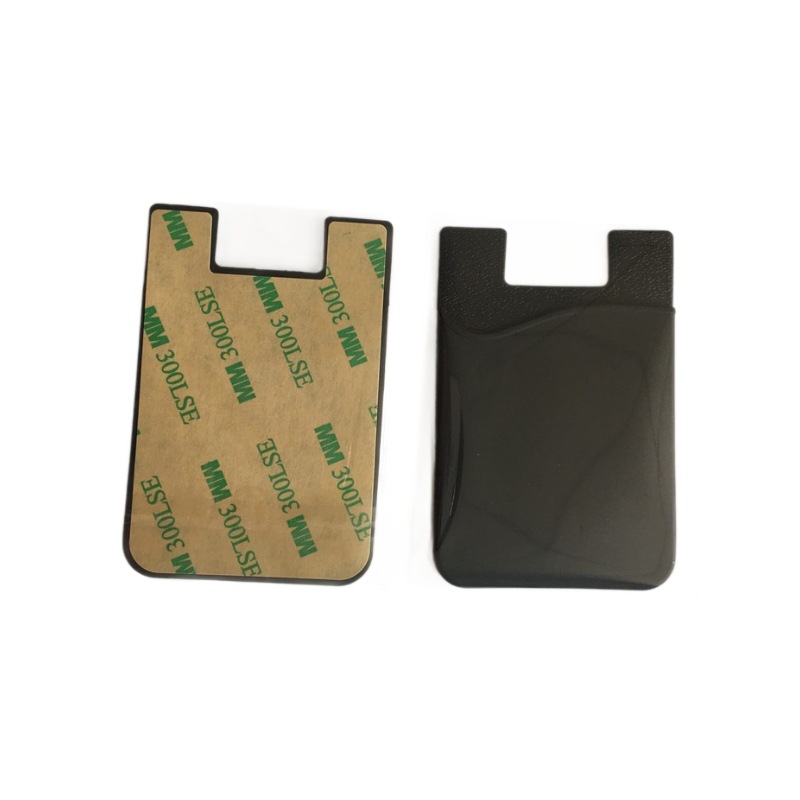 Teléfono móvil titular de la tarjeta de silicona tarjeta bancaria tarjeta de bus tarjeta de identificación del teléfono móvil pegatina de silicona titular de la tarjeta