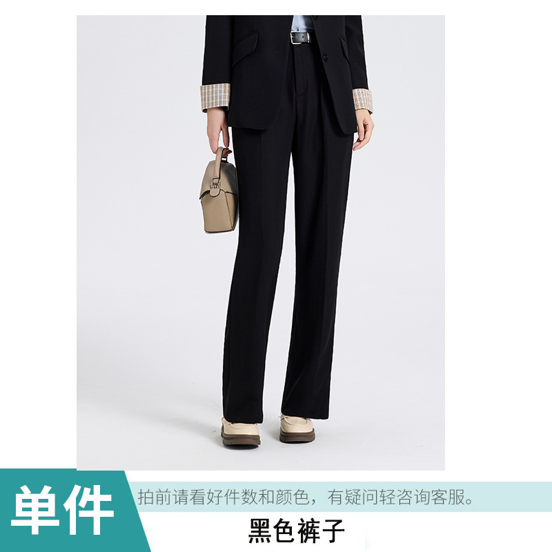 2025新款灰色西装外套女春秋设计感休闲职业装正装高级感西服套装|undefined