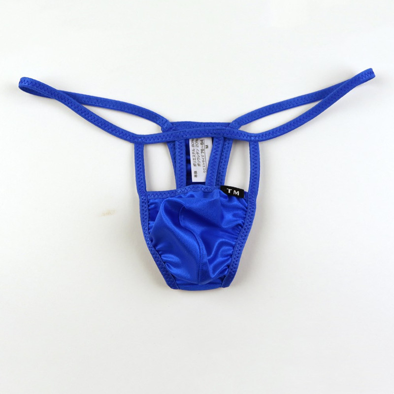 Men's Sexy Underwear Hollow Out G-string Men's Low Waist Transparent T-pants Men's Underpants Gay Gay Tight Hip