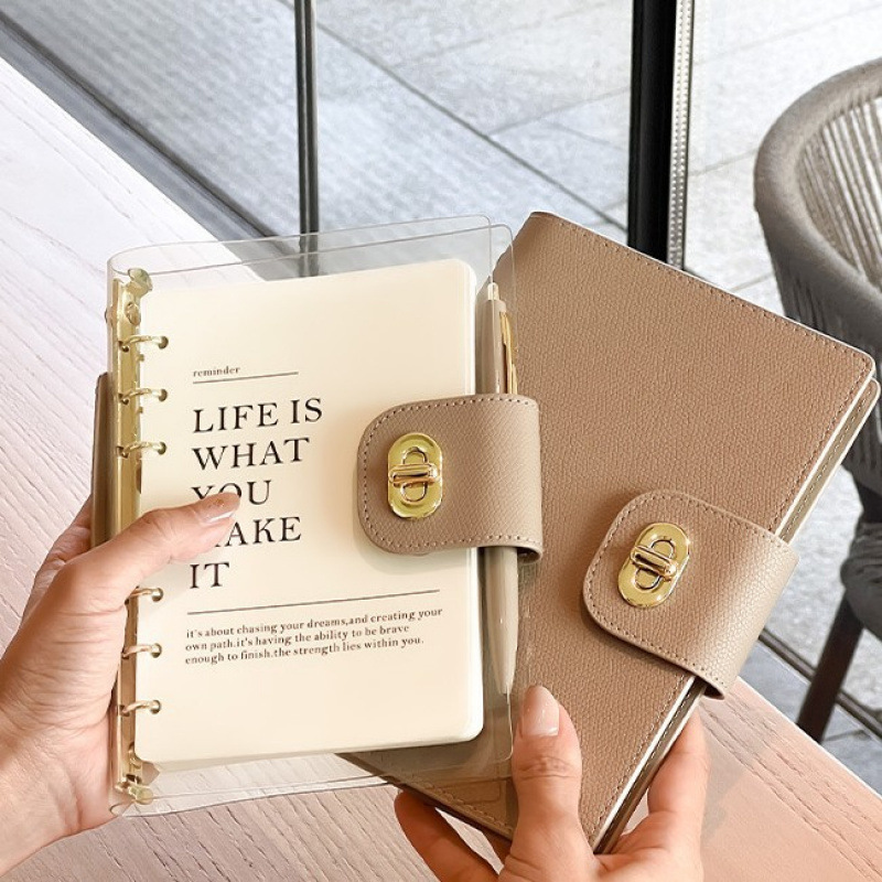 Cuaderno transparente cuaderno de trabajo de negocios cuaderno de ahorro cuaderno de cuentas de mano cuaderno de diario