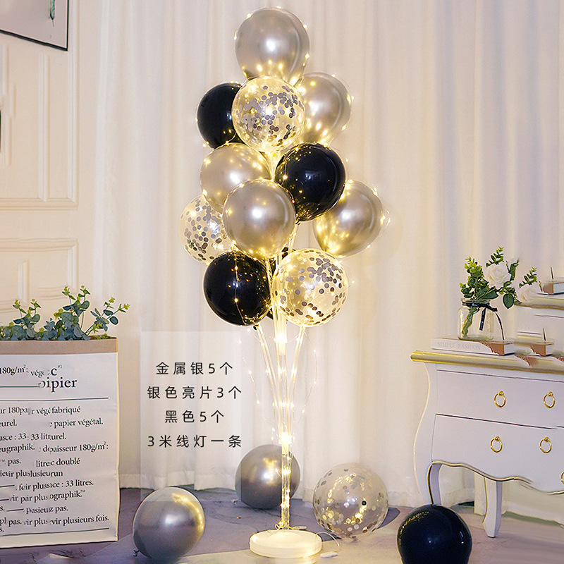 Columna de globo rojo flotante para decoración de bodas, cumpleaños y aperturas